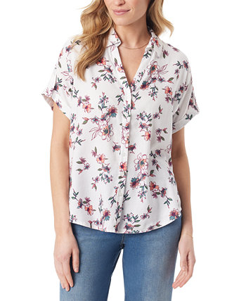 Женская демисезонная рубашка с короткими рукавами и пуговицами спереди Gloria Vanderbilt