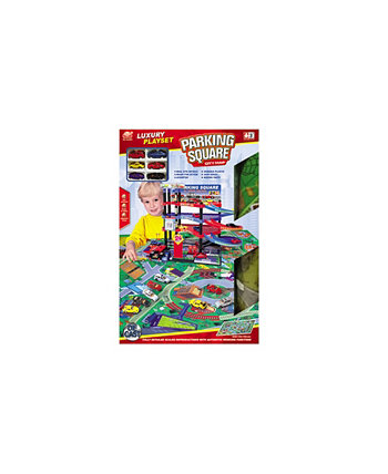 Lucky Toys - стоянка с набором Playmat, 47 предметов Fundamental Toys