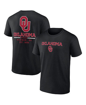 Men's Black Oklahoma Sooners Game Day 2-Hit T-shirt Fanatics