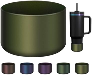 Чехол для бутылки Chameleon Silicone для Stanley Tumbler 20, 30, 40oz и Hydroflask 12-24oz, Антискользящий защитный рубашка из резины BKBY