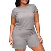 Lilliana Women's Plus-Size T-Shirt & Shorts Set Adore Me