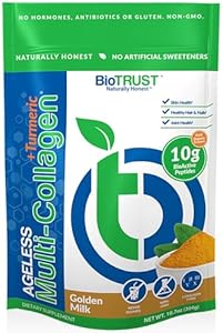 BioTrust Ageless Multi Collagen Peptides Powder – 5 Types (I, II, III, V, X) – Chocolate Collagen Powder for Women & Men – Hydrolyzed Protein – Grass Fed Beef, Fish, Chicken, Eggshell Membrane BioTRUST