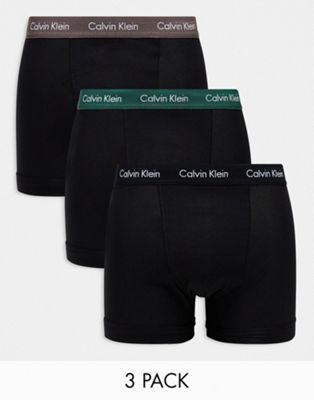 Набор из трех эксклюзивных черных плавок Calvin Klein ASOS Calvin Klein