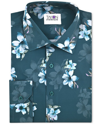 Men's Slim-Fit Mini-Floral Dress Shirt Tayion Collection