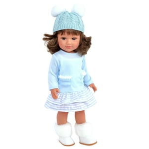 18 inch Doll Clothes- Blue Sweater Dress with Matching Hat Fits 18 inch Kennedy and Friends Dolls and All Other 18 Inch Dolls My Brittany's