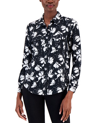 Женская рубашка на пуговицах, созданная для Macy's Alfani