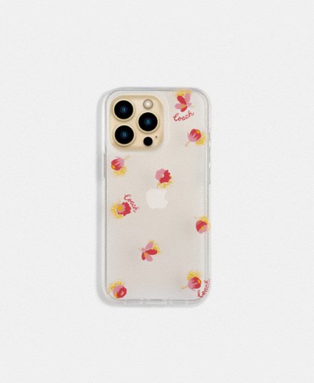 Чехол для iPhone 13 Pro с цветочным принтом COACH