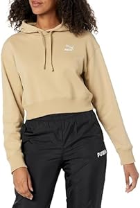 PUMA Women's Better Classics French Terry Cropped Hoodie (Available in Plus Sizes) Puma