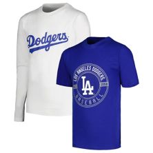 Youth Stitches Royal/White Los Angeles Dodgers T-Shirt Combo Set Stitches