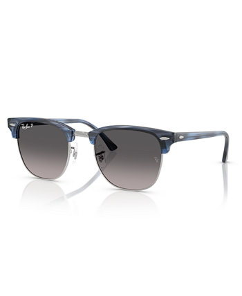 Unisex Clubmaster Polarized Sunglasses, RB3016 Ray-Ban