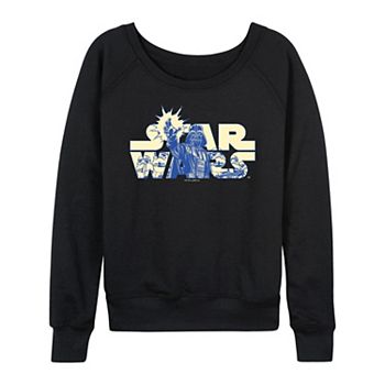 Women's Star Wars Darth Vader & Stormtroopers Logo French Terry Long Sleeve Tee Star Wars