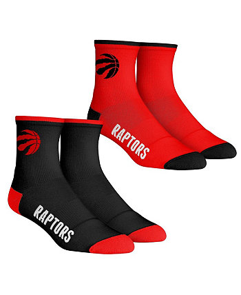 Мужские носки Toronto Raptors Core Team, комплект из 2 носков длиной в четверть длины Rock 'Em