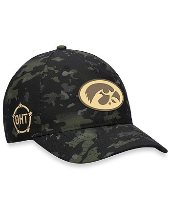 Men's Camo Iowa Hawkeyes OHT Military-Inspired Appreciation Blackhawk Adjustable Hat Top of the World