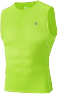 Runhit Sleeveless Compression Shirt Men Tank Top Athletic Muscle Shirts for Men Runhit