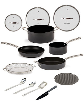Forever Pan Pro, набор посуды из анодированного алюминия с твердым анодированием, 13 предметов Emeril Lagasse
