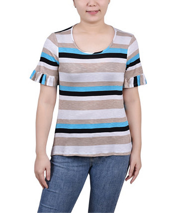 Women's Short Bell Sleeve Top NY Collection