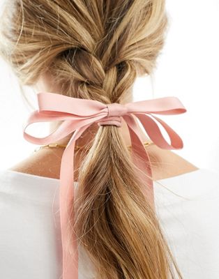 Розовая резинка для волос с бантом ASOS DESIGN ASOS DESIGN