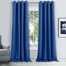 Dainty Home Hamden Solid 100% Blackout Thermal Insulated Grommet Single Curtain Panel Dainty Home