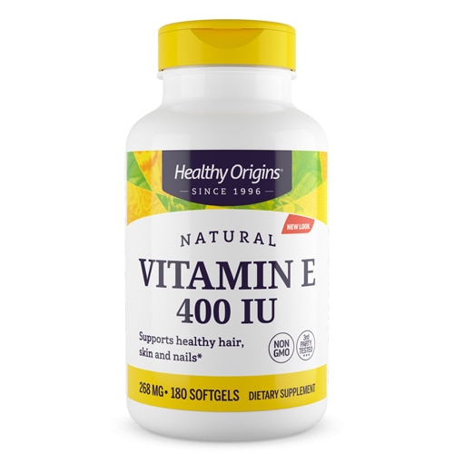 Healthy Origins Витамин Е — 400 МЕ — 180 мягких таблеток Healthy Origins