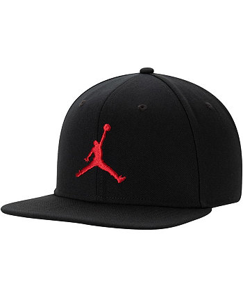Мужская черная регулируемая кепка Jumpman Pro с логотипом Snapback Jordan