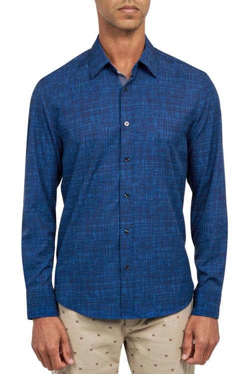 Slim Fit 4-Way Stretch Performance Chambray Long Sleeve Shirt CONSTRUCT