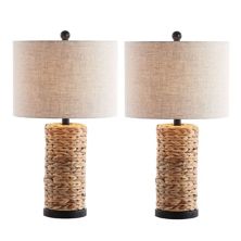 Elicia Sea Grass Led Table Lamp (set Of 2) Jonathan Y Designs