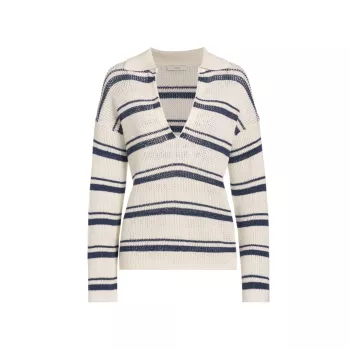 Striped Cotton Sweater Vince