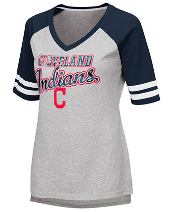 Женская футболка с регланом Cleveland Indians Goal Line G-III Sports