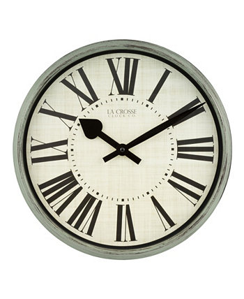 Часы La Crosse 404-3036G 14-дюймовые кварцевые настенные часы Sage Grove La Crosse Technology