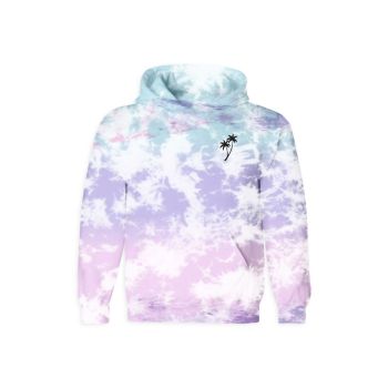 Little Girl's &amp; Girl's Day Dream Tie-Dye Hoodie Tiny Whales