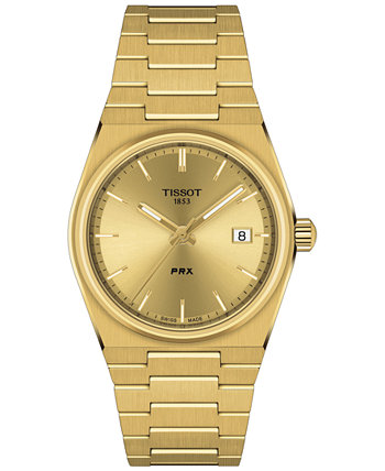 Часы унисекс PRX с золотистым браслетом из нержавеющей стали, 35 мм Tissot