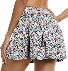 Jhsnjnr Women's Workout Skorts Skirts with Shorts High Waisted Athletic Pleated Tennis Skirt Jhsnjnr