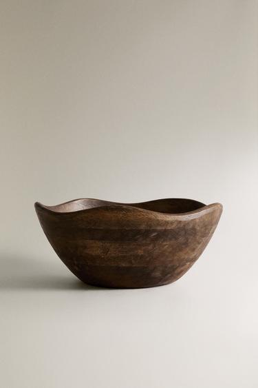 LARGE MANGO WOOD SALAD BOWL Zarahome