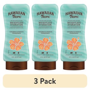 (3 pack) Hawaiian Tropic Weightless Hydration after Sun Lotion for Adults, 6 fl oz Visit the Hawaiian Tropic Store