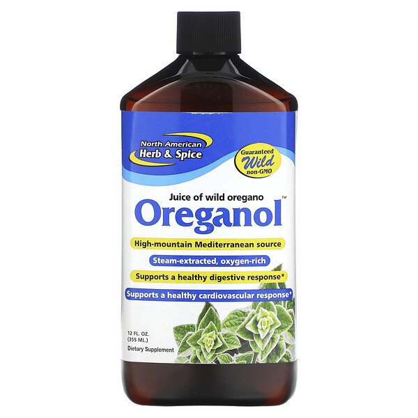 Ореганол, Wild Mediterranean P73, 12 жидких унций (355 мл) North American Herb & Spice