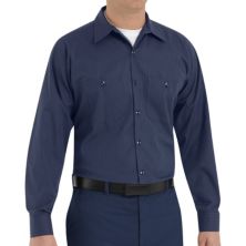 Мужская рабочая рубашка классического кроя в полоску Durastripe® на пуговицах Red Kap Red Kap