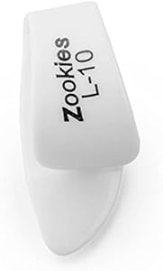 Jim Dunlop Z9003L10 Zookies™ Thumbpicks, White, Large 10⁰, 12/Bag JIM DUNLOP