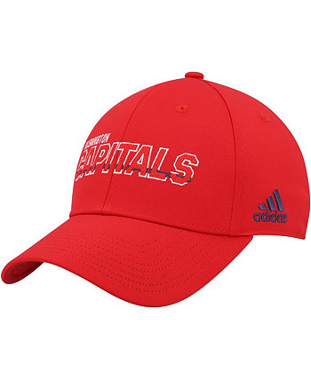Мужская красная кепка Washington Capitals Team Bar Flex Hat Adidas