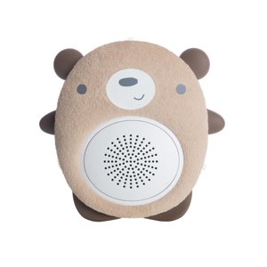 Wavhello Soundbub White Noise and Bluetooth Sound Machine | Portable Sleep Soother – Benji the Bear, Brown Wavhello