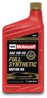 Motorcraft Full Synthetic Motor Oil XO-5W20-QFS 12 Qt Case Motorcraft