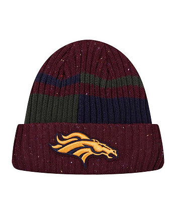 Men's Burgundy Denver Broncos Speckled Cuffed Knit Hat Pro Standard