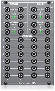 Behringer 173 QUAD GATE/MULTIPLES, аналоговый модуль с 4 сигналами и 6 каналами для Eurorack Behringer