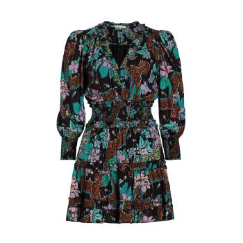 Eleanor Tiered Floral Minidress LOVE THE LABEL