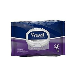 Prevail Premium Washcloths, Quilted, Softpack, 48 count (Pack of 4) Prevail