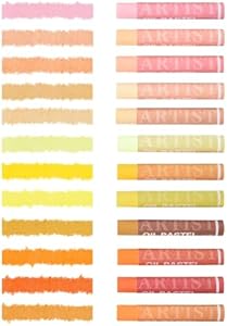 qianshan Soft Oil Pastels Set of 12 Single Colors,Non Toxic,Soft Texture Vibrant and Creamy Oil Crayons Pastels Art Supplies.Black Qianshan