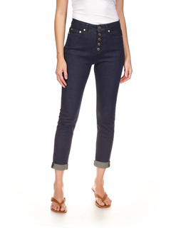 Укороченные джинсы-скинни Selma с высокой посадкой в цвете Dark Rinse Wash MICHAEL Michael Kors
