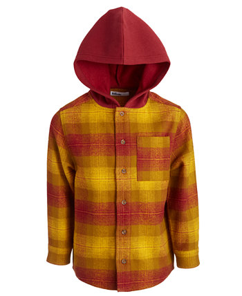 Хлопковая клетчатая куртка с капюшоном для маленьких мальчиков, созданная для Macy's Epic Threads