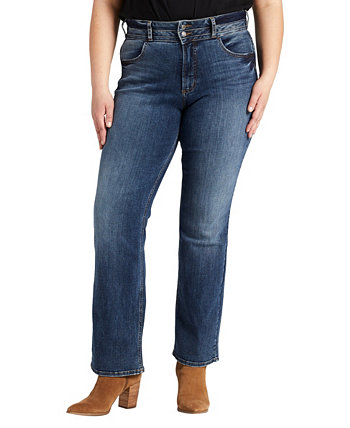 Плюс размер Узкие джинсы с высокой посадкой Avery Bootcut Silver Jeans Co.