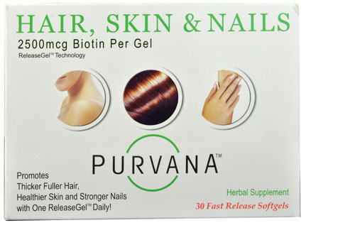 Purvana™ Hair Skin & Nails — 30 мягких капсул Heaven Sent