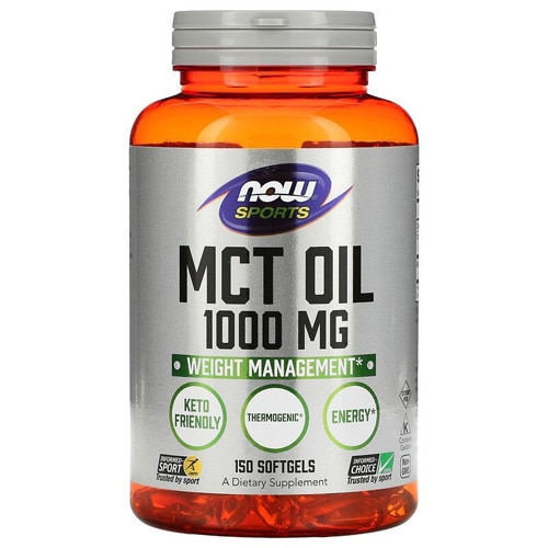 NOW Sports Oil MCT — 1000 мг — 150 капсул NOW Foods